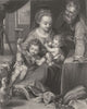 THE MADONNA DEL GATTO. Baroccio 1835 old antique vintage print picture