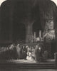 THE WOMAN TAKEN IN ADULTERY. Rembrandt 1835 old antique vintage print picture