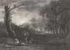 CEPHALUS AND PROCRIS. Claude Lorraine 1835 old antique vintage print picture