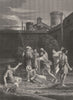 THE STONING OF ST STEPHEN. Domenichino 1835 old antique vintage print picture
