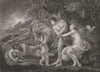 CEPHALUS AND AURORA. Nicholas Poussin 1835 old antique vintage print picture