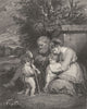 THE HOLY FAMILY. Sir Joshua Reynolds 1835 antique vintage print picture