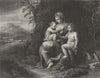 CHARITY. Julio Romano 1835 old antique vintage print picture
