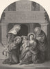 HOLY FAMILY. With St Francis, Elizabeth & John. Mazzolini da Ferrara 1835