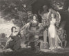 PORTRAITS OF THREE LADIES. Adorning the Altar of Hymen. Sir Joshua Reynolds 1835