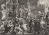 ST BAVON. Sir P P Rubens 1835 old antique vintage print picture
