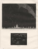The Midnight Sky at London. Looking North, August 15. St Paul's 1869 old print