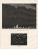 The Midnight Sky at London. Looking North, September 15. St Paul's 1869 print