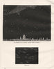 The Midnight Sky at London. Looking North, October 15. St Paul's 1869 print