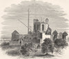 LONDON. The Royal Observatory in Flamsteed's Time 1869 old antique print