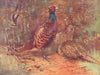 BIRDS. Pheasants; Cock and two Hens 1924 old antique vintage print picture