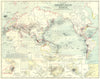 VOLCANOES. World. Italy; Santorini; Greece; Iceland; Guatemala; Quito 1881 map