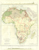 AFRICA. Map of the Mountain Chains and the River systems of Africa 1881