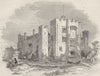 KENT. Hever Castle 1850 old antique vintage print picture