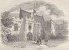 KENT. First Court-yard, Penshurst 1850 old antique vintage print picture