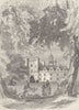 KENT. Knole 1850 old antique vintage print picture