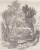 KENT. Cobham Hall 1850 old antique vintage print picture