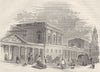 SOMERSET. Bath. King's Bath and Pump-Room 1850 old antique print picture