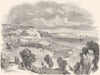 DEVON. Teignmouth 1850 old antique vintage print picture