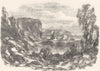 DEVON. Anstis Cove 1850 old antique vintage print picture