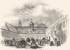 YORKSHIRE. Leeds. Coloured-cloth hall, Exterior 1850 old antique print picture