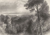 SCOTLAND. Ayrshire. Ayr 1850 old antique vintage print picture