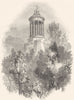 SCOTLAND. Ayrshire. Burnss Monument 1850 old antique vintage print picture