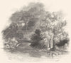 SCOTLAND. Ayrshire. Auld Brig O' Doon 1850 old antique vintage print picture
