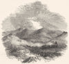 SCOTLAND. Ayrshire. Loudoun Hill 1850 old antique vintage print picture