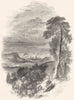 SCOTLAND. Ayrshire. Kilmarnock 1850 old antique vintage print picture