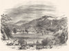 DERBYSHIRE. Chatsworth 1850 old antique vintage print picture