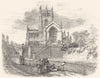 NOTTINGHAMSHIRE. St Mary's Church, Nottingham 1850 old antique print picture