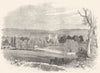 NOTTINGHAMSHIRE. Strutt's Mill at Belper 1850 old antique print picture