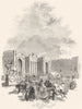 IRELAND. Bank, and Trinity College, Dublin 1850 old antique print picture