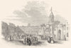 IRELAND. Lower Castle Yard 1850 old antique vintage print picture