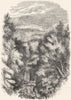 IRELAND. The Dargle 1850 old antique vintage print picture