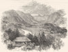 IRELAND. Vale of Avoca-second meeting of the waters 1850 old antique print