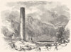 IRELAND. Glendalough 1850 old antique vintage print picture