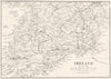 IRELAND. Ireland (South)  1850 old antique vintage map plan chart