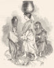 IRELAND. The Lakes of Killarney. Water-Carriers 1850 old antique print picture