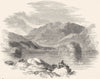 IRELAND. The Lakes of Killarney. Upper Lake 1850 old antique print picture