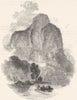 IRELAND. The Lakes of Killarney. Eagle's Nest 1850 old antique print picture