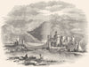 WALES. North Wales. Conwy Castle 1850 old antique vintage print picture