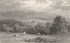 CUMBRIA. Cockermouth (Allom)  1832 old antique vintage print picture