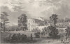 CUMBRIA. Brougham hall, Westmorland (Allom)  1832 old antique print picture