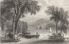 CUMBRIA. Windermere Lake, from the Ferry House (Allom)  1832 old antique print