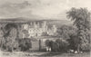 DURHAM. Ravensworth Castle, Durham (Allom)  1832 old antique print picture