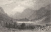 CUMBRIA. Blea Tarn, Westmorland (Allom)  1832 old antique print picture