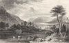 CUMBRIA. Thirlmere, or Wythburn Water, Cumberland 1832 old antique print