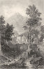 CUMBRIA. Skiddaw, from Applethwaite 1832 old antique vintage print picture